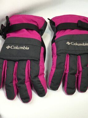Columbia Omni-Tech Winter Gloves Youth Large Pink Ski Snow Waterproof